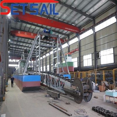 Δύναμη αντλίας ένεσης 7.5kw-20kw Bucket Chain Gold Mining Dredger για το Rvier Diamond