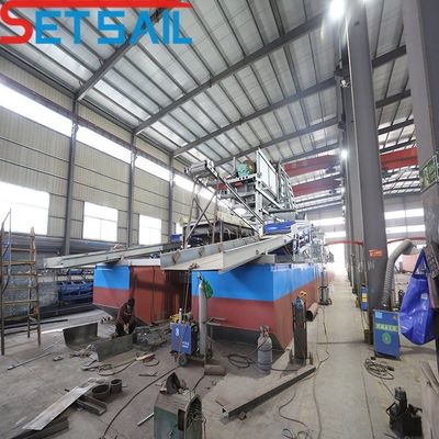 4kw*3-15kw*3 Αλυσίδα κουβάς Χρυσή αποβρύχιση για αποβρύχιση ποταμού Βαθμός αποβρύχισης 7-30 μέτρα
