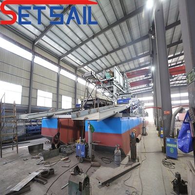 7.5kw-50kw Δύναμη αντλίας νερού Cummis Diesel Set Chain Bucket Sand Mining Machinery για χρυσό