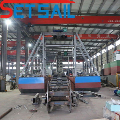 7.5kw-50kw Δύναμη αντλίας νερού Cummis Diesel Set Chain Bucket Sand Mining Machinery για χρυσό