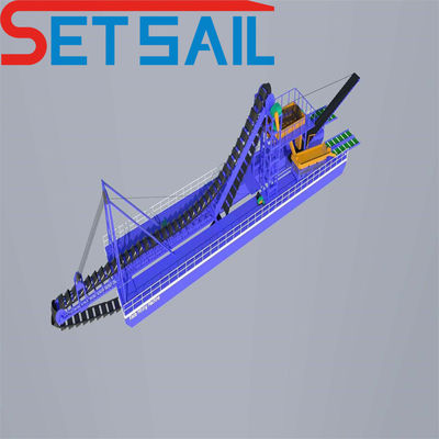 5.5kw-20kw Drum Screen Power Chain Bucket εξοπλισμός εξόρυξης χρυσού και διαμαντιών για την αγορά