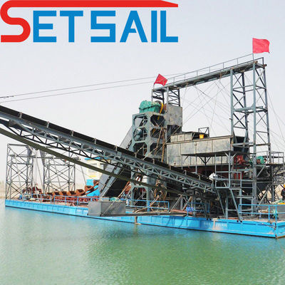 5.5kw-20kw Drum Screen Power Chain Bucket εξοπλισμός εξόρυξης χρυσού και διαμαντιών για την αγορά