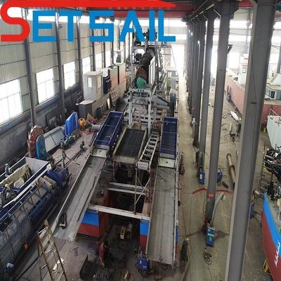 Καθαριστήρας εξόρυξης χρυσού ποταμού με Cumins 75kw-500kw γεννήτρια και προσαρμοσμένο σχεδιασμό