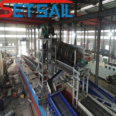 4kw*3-15kw*3 Μηχανή μετανάστευσης Ποσότητα Χρυσό Διαμάντι Δάσκαλος εξόρυξης ποταμού για λίμνη ποταμού