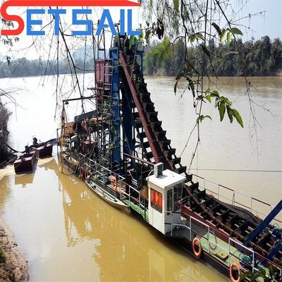 7-30 μέτρα βάθος εκσκαφής ποταμός εξόρυξη χρυσού και διαμαντιών εκσκαφή με εξοπλισμό φυγοκέντρωσης