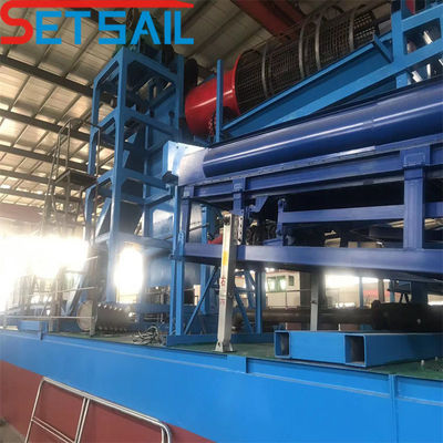 Αλυσίδα κουβάς ποταμού Gold Mining Dredger με Jig και 180000.000kg Πακέτο Ακαθάριστο βάρος