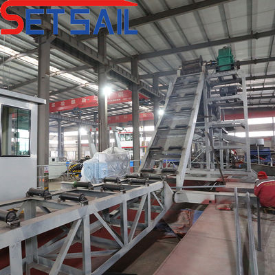 5.5kw-20kw Drum Screen Power CTN Slot Type Bucket Chain Mining Dredger για το χρυσό του ποταμού
