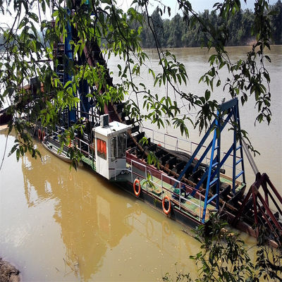 Αλυσίδα Vibrating Chut Chain Bucket River Mining Dredger για χρυσό Βαθμός εκσκαφής 2-30m