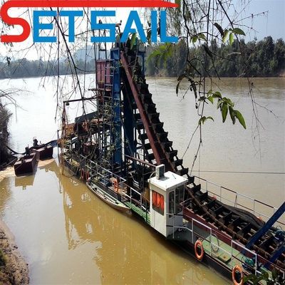 7-30 μέτρα βάθος εκσκαφής αλυσίδα κουβά χρυσό και διαμάντι εκσκαφή με κουδούνι