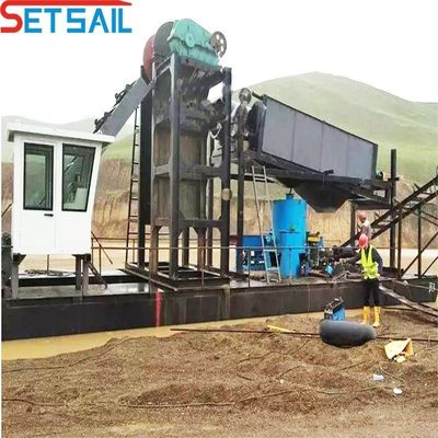 95 kW-260kw Ηλεκτρική αλυσίδα ηλεκτρικής ενέργειας κουβά χρυσού και άμμου αποβρύχων με 23m-49m διάμετρος κύτους