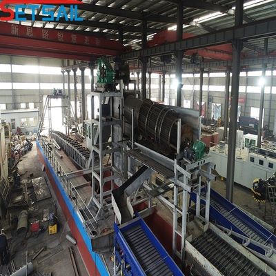 95 kW-260kw Ηλεκτρική αλυσίδα ηλεκτρικής ενέργειας κουβά χρυσού και άμμου αποβρύχων με 23m-49m διάμετρος κύτους