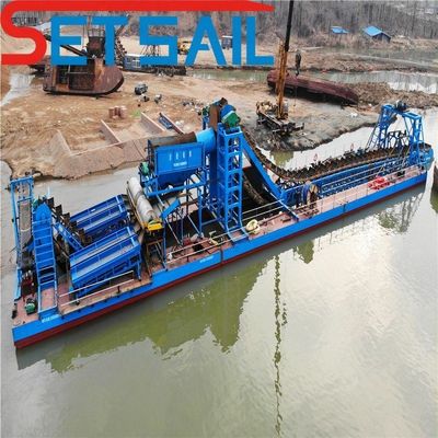 Αλυσίδα Bucket River Χρυσή διαμαντένια βρύση για την εξόρυξη τσιμέντου στις λίμνες 30 ημερών επιστροφή επιστροφή