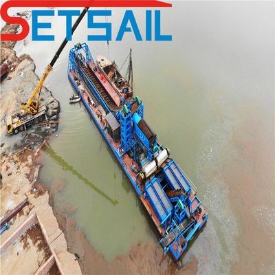 60m3-500m3 χωρητικότητα προσαρμοσμένη αλυσίδα κουβά άμμος χρυσή αποβρύχια με Trommel Screen