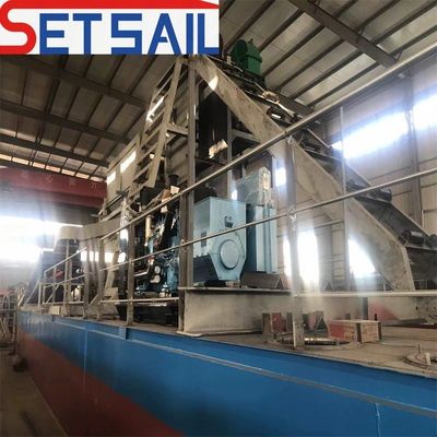 5.5kw-50kw Drum Screen Motor Lake Μηχανήματα εξόρυξης χρυσού και διαμαντιών με αλυσίδα κουβάς CTN