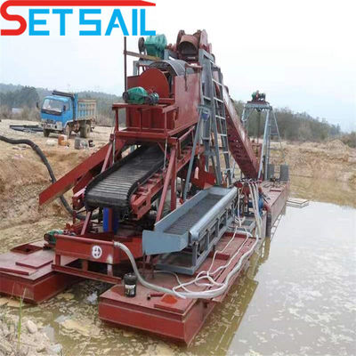 Αλυσίδα Bucket River Sand Gold Dredge εξοπλισμός για διαμάντι ΗΠΑ νομίσματος προσαρμογή