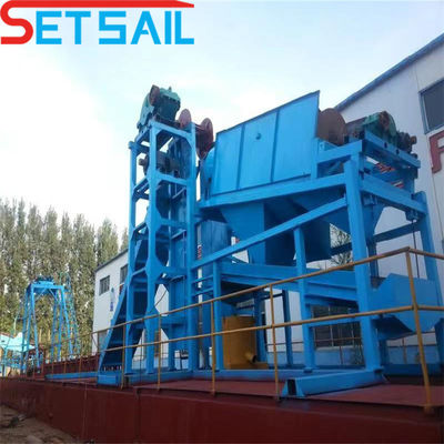 Αλυσίδα Bucket River Sand Gold Dredge εξοπλισμός για διαμάντι ΗΠΑ νομίσματος προσαρμογή