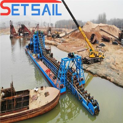 128-176PCS Chian Ποσότητα αλυσίδα κουβά Αμμό ποταμού Χρυσό πλοίο με μηχανήματα συντρίμμιας