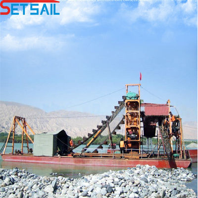Προσαρμοσμένη QHSS-10 Marine Steel Chain Bucket Gold Dredger για την εξόρυξη διαμαντιών ποταμού