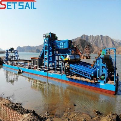 Προσαρμοσμένη αλυσίδα απόδοσης Bucket River Gold Dredger με 128-176PCS Chian Ποσότητα