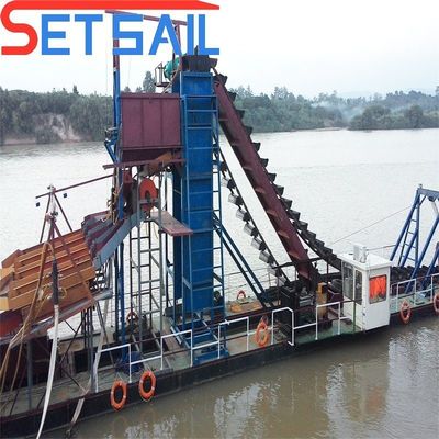 180000.000kg Πακέτο Ακαθάριστο βάρος αλυσίδα κουβά ποτάμι χρυσό μηχανήματα για λίμνη άμμου