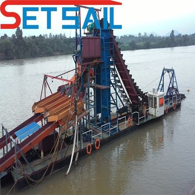 37kw-150kw Σκουπίδια Δυναμική Αλυσίδα Κουβάς ποταμός Διαμαντένιο εξοπλισμό εξόρυξης με φυγοκέντρωση