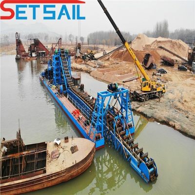 75kw-150kw Generator Sets Chain Bucket Gold Dredger για εξοπλισμό έρευνας χρυσού