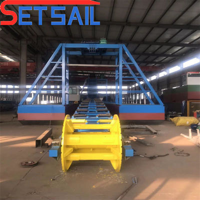 Ναυτικό χάλυβα 100m3/Hr Bucket Chain Gold Dredger για την εξόρυξη διαμαντιών River Lake