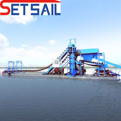 QH-sand -5 Chain Bucket Sand Gold and Diamond Dredger για τη θαλάσσια μεταφορά εμπορευμάτων