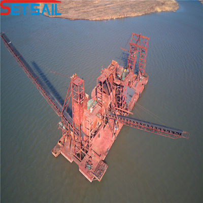 5.5kw-20kw Durm Screen Power Reservoir Chain Bucket Mining Dredger για την λίμνη Gold