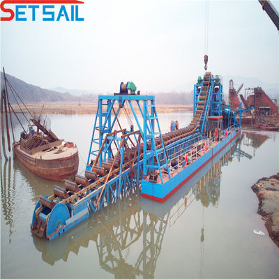 1800.00cm * 380.00cm * 150.00cm CTD Τύπος τρύπας Αλυσίδα κουβάς Χρυσή εξόρυξη Διαμαντένιος αποβρύχτης