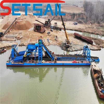 128PCS-176PCS Chian Quantity Bucket Chain River Sand Gold Dredger για την εκτόξευση διαμαντιών