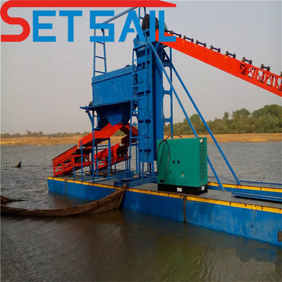 Ηλεκτρική QHMB-3 Lake Chain Bucket Gold Mining Dredger για τον ποταμό Διαμάντι σε προσιτή τιμή