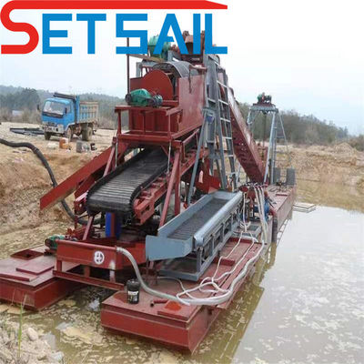 Ηλεκτρική QHMB-3 Lake Chain Bucket Gold Mining Dredger για τον ποταμό Διαμάντι σε προσιτή τιμή