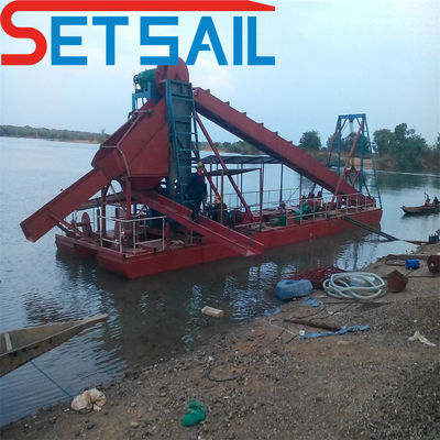 Ηλεκτρική QHMB-3 Lake Chain Bucket Gold Mining Dredger για τον ποταμό Διαμάντι σε προσιτή τιμή