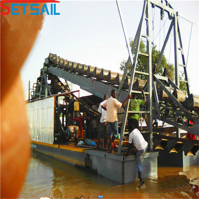ΗΠΑ Chain Bucket River εξοπλισμός εξόρυξης χρυσού για χρυσό διαμάντι εγγύηση επιστροφής χρημάτων 30 ημερών