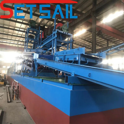 Αλυσίδα Bucket River Mining Dredger για τη λίμνη χρυσού από το Set Sail εντός βάθους εκσκαφής 7m-20m