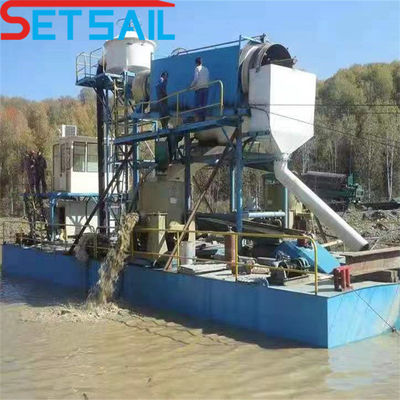 3300.00cm * 880.00cm * 225.00cm Μέγεθος πακέτου Lake Gold Diamond Dredger για μηχανή εξόρυξης
