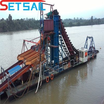 3300.00cm * 880.00cm * 225.00cm Μέγεθος πακέτου Lake Gold Diamond Dredger για μηχανή εξόρυξης