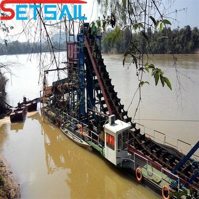 3300.00cm * 880.00cm * 225.00cm Μέγεθος πακέτου Lake Gold Diamond Dredger για μηχανή εξόρυξης