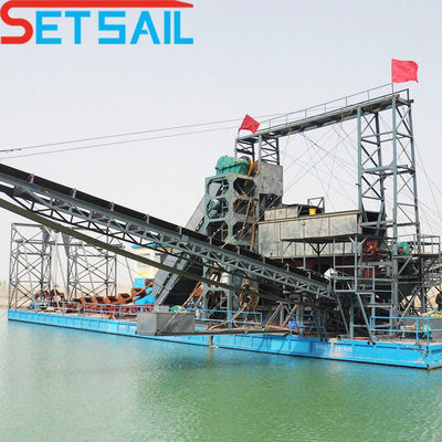 3300.00cm * 880.00cm * 225.00cm Μέγεθος πακέτου Lake Gold Diamond Dredger για μηχανή εξόρυξης