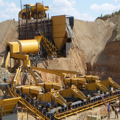 120kw-2000kw Συνολική ισχύς γεννήτριας LM-8 Trommel Land Μηχανή εξόρυξης χρυσού και διαμαντιών