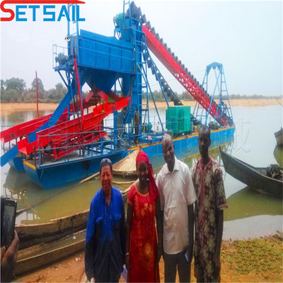 75kw-150kw Generator Power Chain Bucket Gold Dredger για την εξόρυξη και ανάκτηση χρυσού