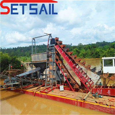 7.5-50kw Ένεση αντλία Δυναμική αλυσίδα Bucket River Χρυσό και διαμάντια εξοπλισμός εξόρυξης αποβρύχισης