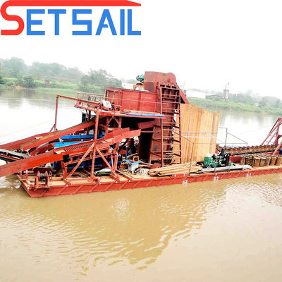 Υψηλή 75kw-150kw Generator Power River Mining Gold Dredger για εξοπλισμό διαμαντιού λίμνης