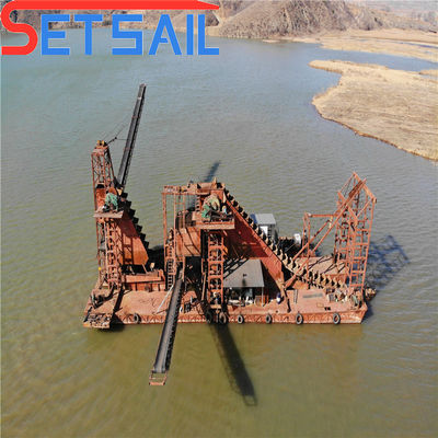 Υψηλή 75kw-150kw Generator Power River Mining Gold Dredger για εξοπλισμό διαμαντιού λίμνης