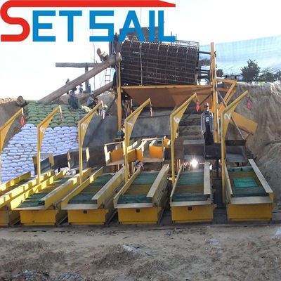 50-500 τόνους χωρητικότητα Κεντρίφουγα ισχύς 7.5-50kw Μηχανήματα εξόρυξης χρυσού με βρύση αναστάτωσης