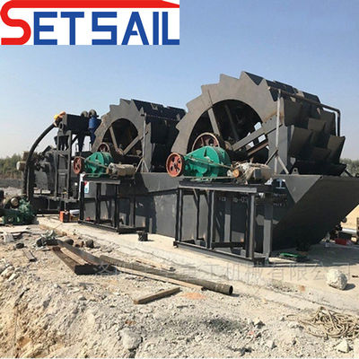 50m3-500m3/h Δυνατότητα επεξεργασίας Ηλεκτρική κινητήρα ισχύς νερού τροχός πέτρα πλυντήριο
