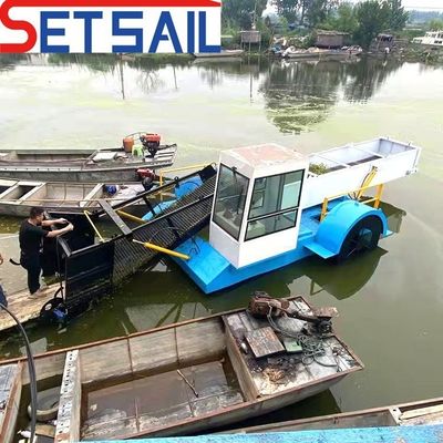 3m-6m Κόψιμο πλάτος φύκια Harvester Ντίζελ κινητήρας για υποβρύχια συλλογή φύκια