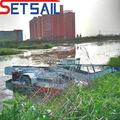 3m-6m πλάτος κοπής πλάτος κύτους Setsail χόρτο συγκομιδή και πλωτός συλλέκτης σκουπιδιών