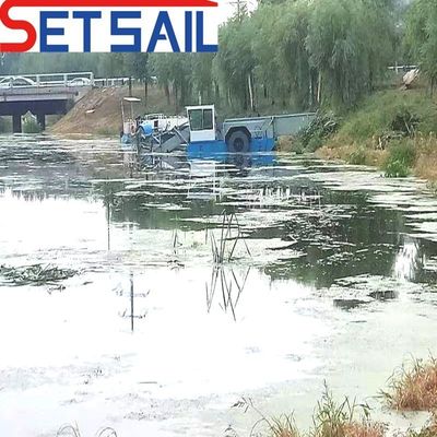 Προσαρμοσμένο σχέδιο πολλαπλών βιδών αμφίβιο σκάφος καθαρισμού ποταμού για την απομάκρυνση απορριμμάτων